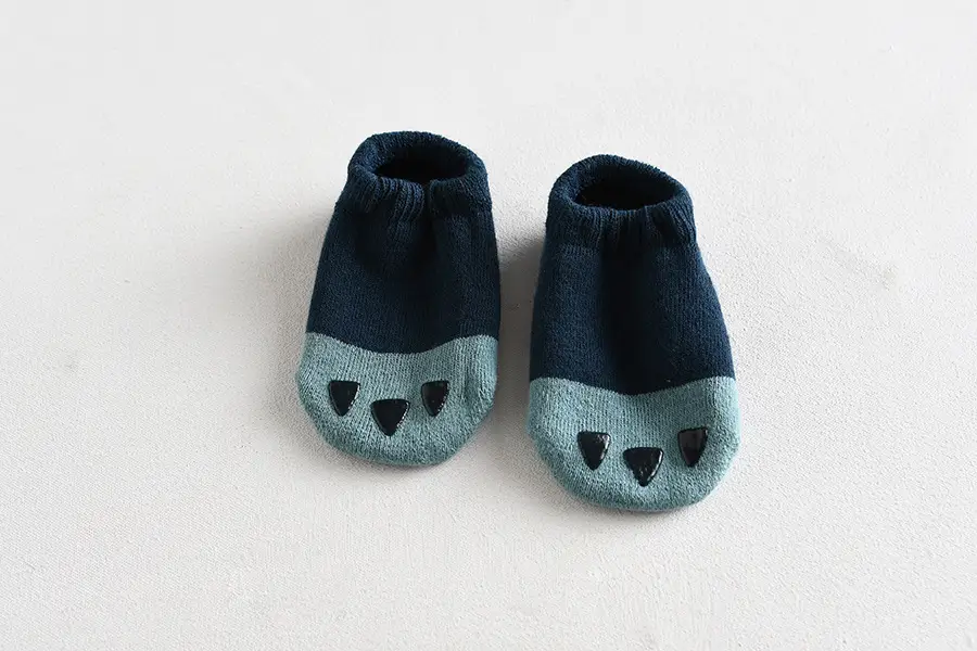 Baby Socks Blue Heart Soft Cotton Non Slip - Image 32