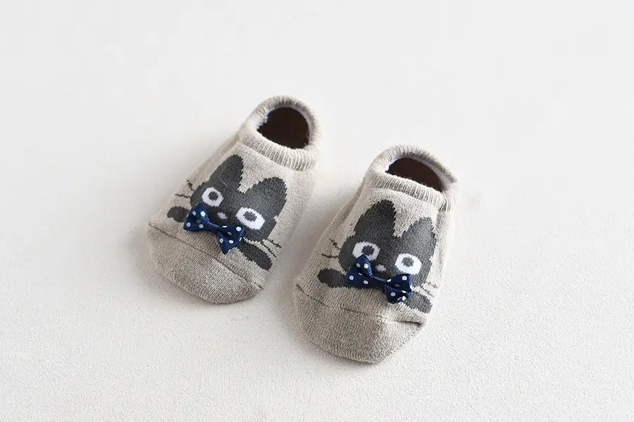 Baby Socks Blue Heart Soft Cotton Non Slip - Image 7