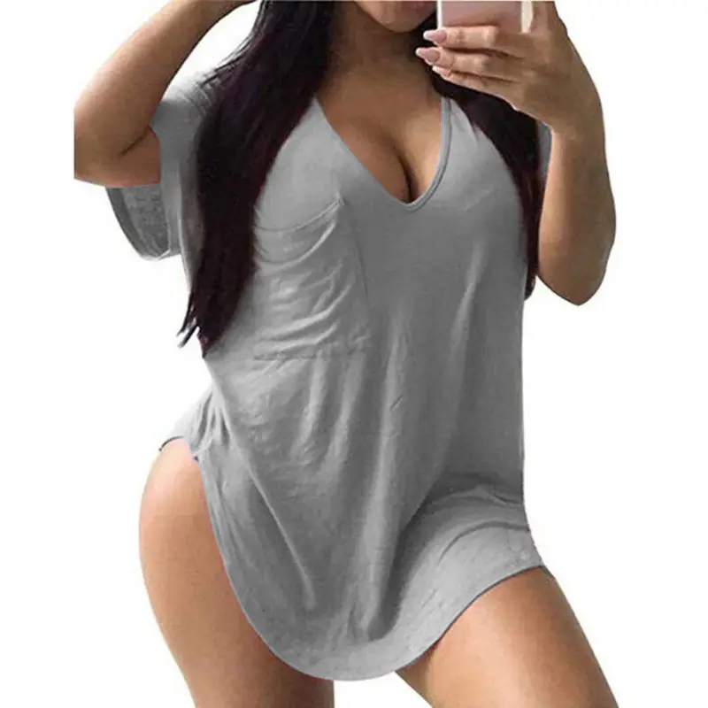 2026 V-Neck Plus Size Yellow T-Shirt