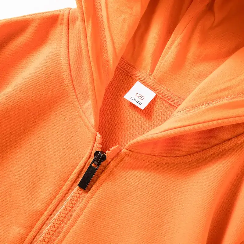 Red Full-Zip Hooded Sweatshirt for Boys Girls - Image 15