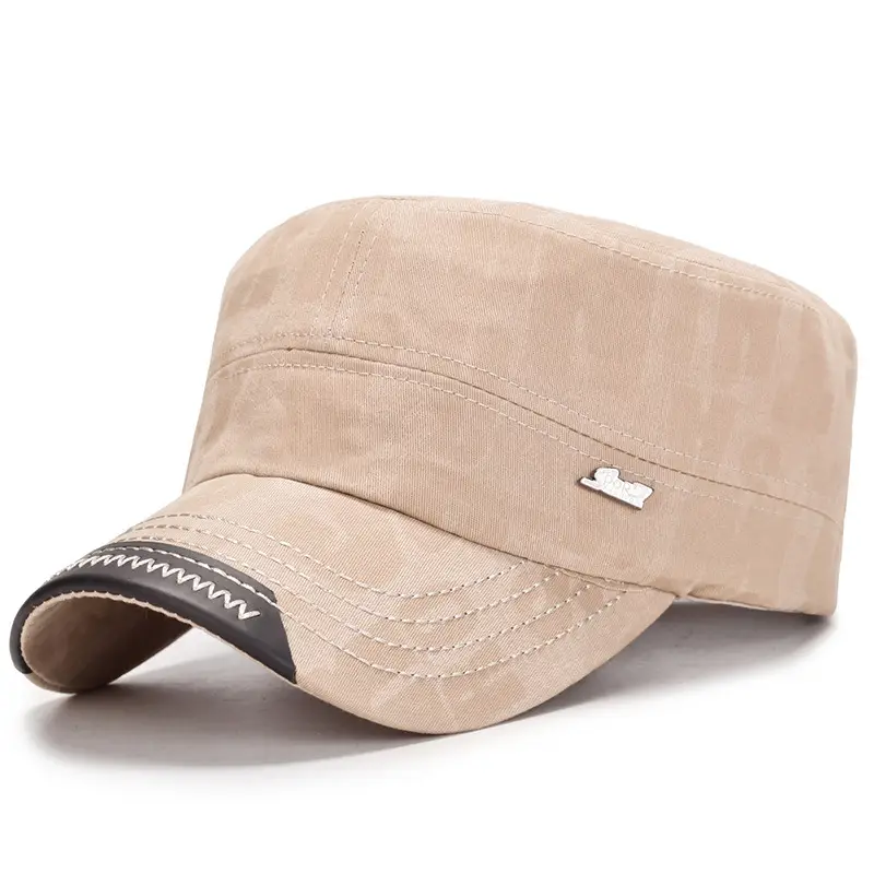 Men's Green Wash Cap Cotton Outdoor Sunshade
