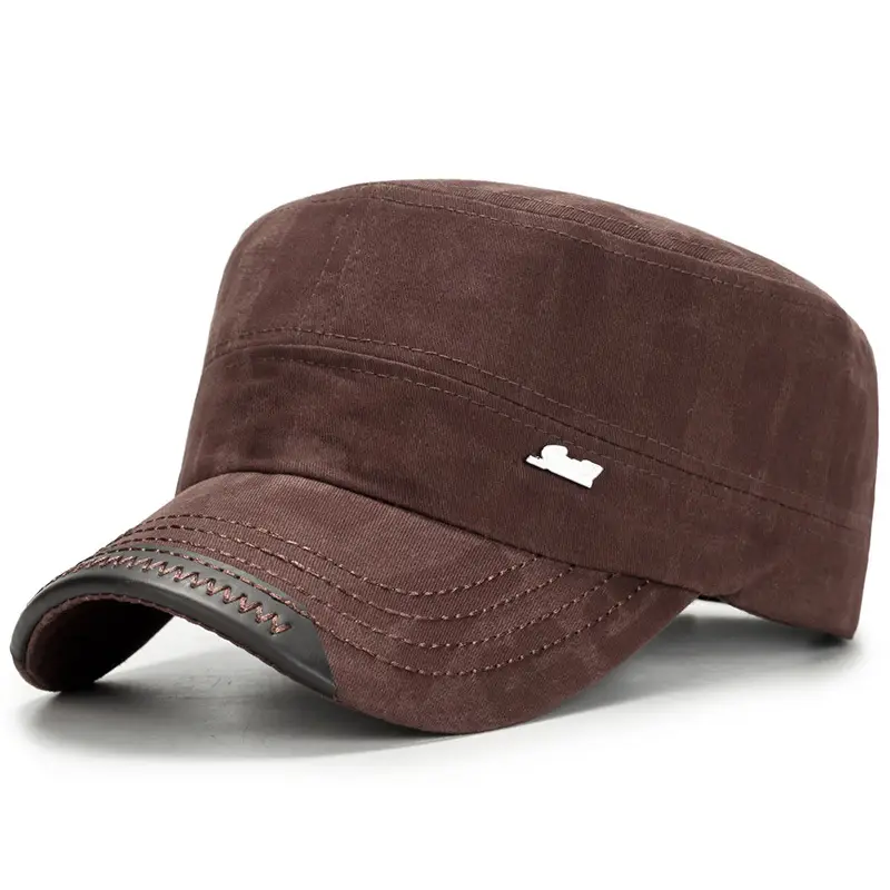 Men's Green Wash Cap Cotton Outdoor Sunshade