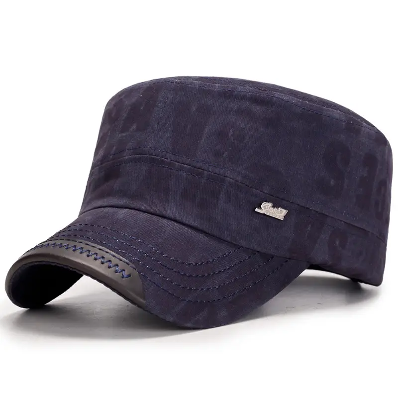 Men's Green Wash Cap Cotton Outdoor Sunshade