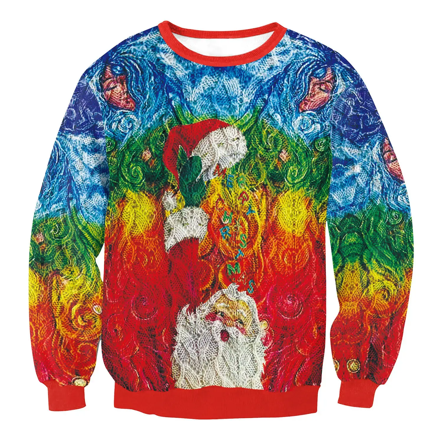 2024 Christmas Digital Printed Sweatshirt Women Plus Size - Image 33