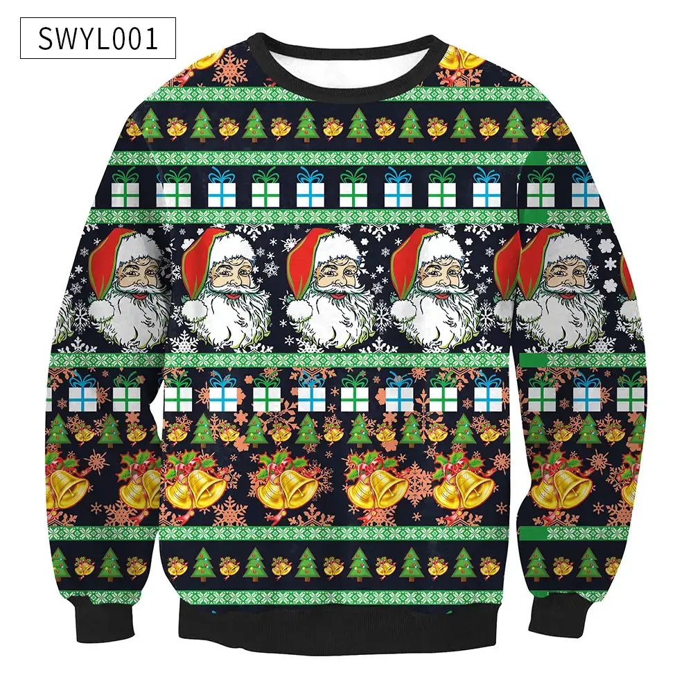2024 Christmas Digital Printed Sweatshirt Women Plus Size — feature 11