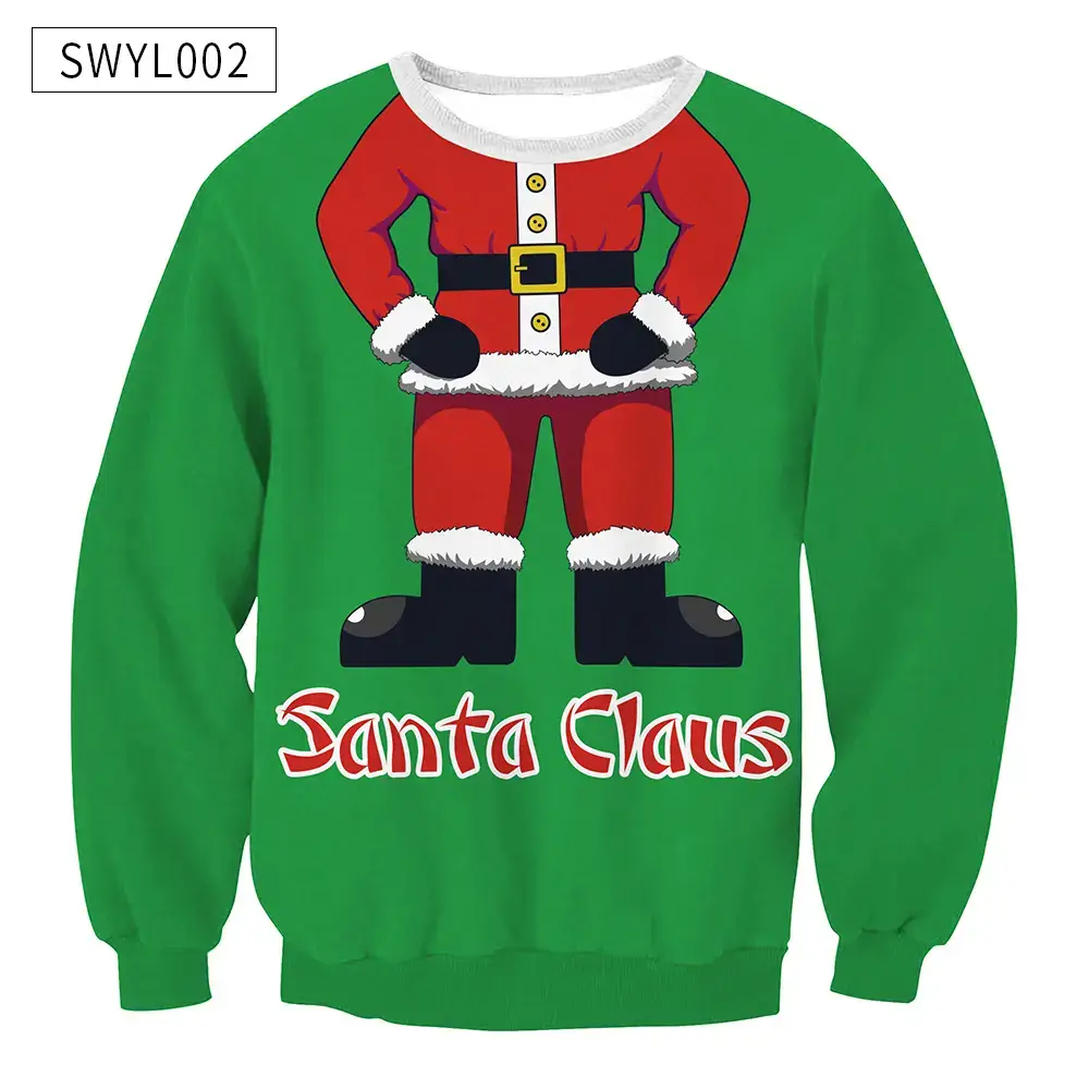 2024 Christmas Digital Printed Sweatshirt Women Plus Size — feature 12