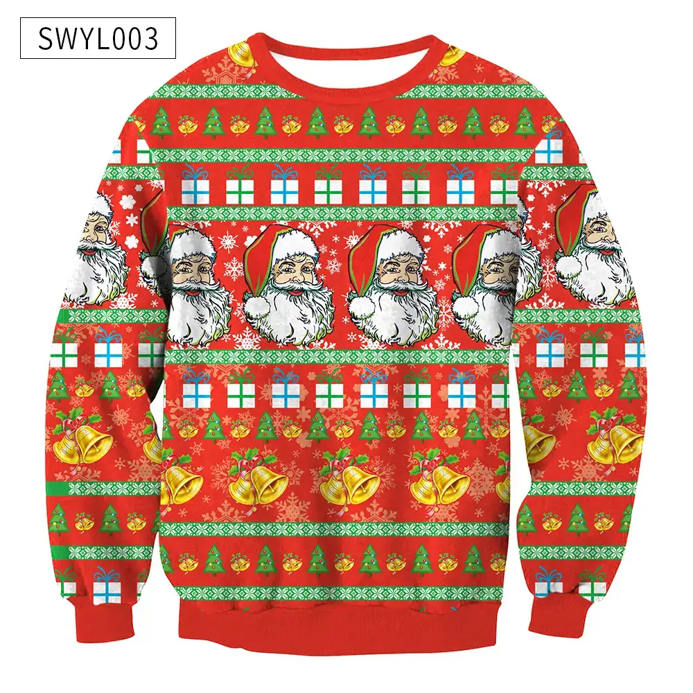 2024 Christmas Digital Printed Sweatshirt Women Plus Size — feature 13