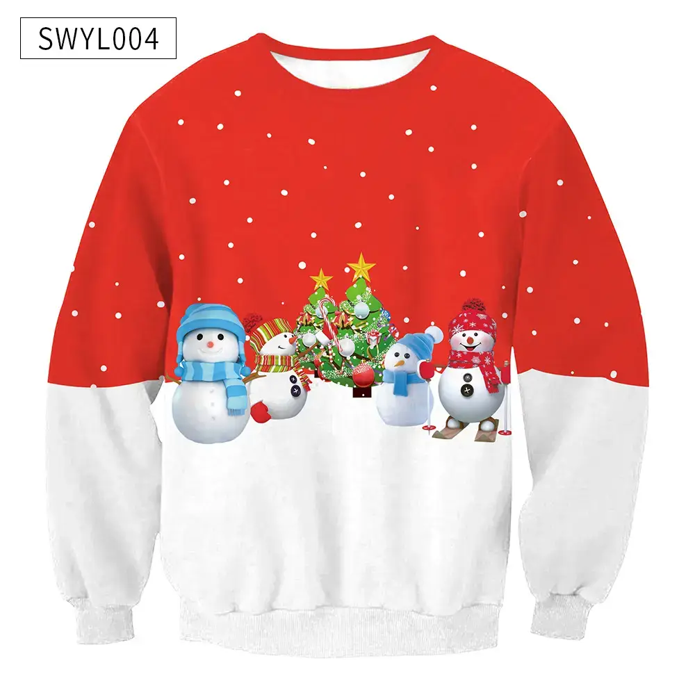 2024 Christmas Digital Printed Sweatshirt Women Plus Size — feature 14