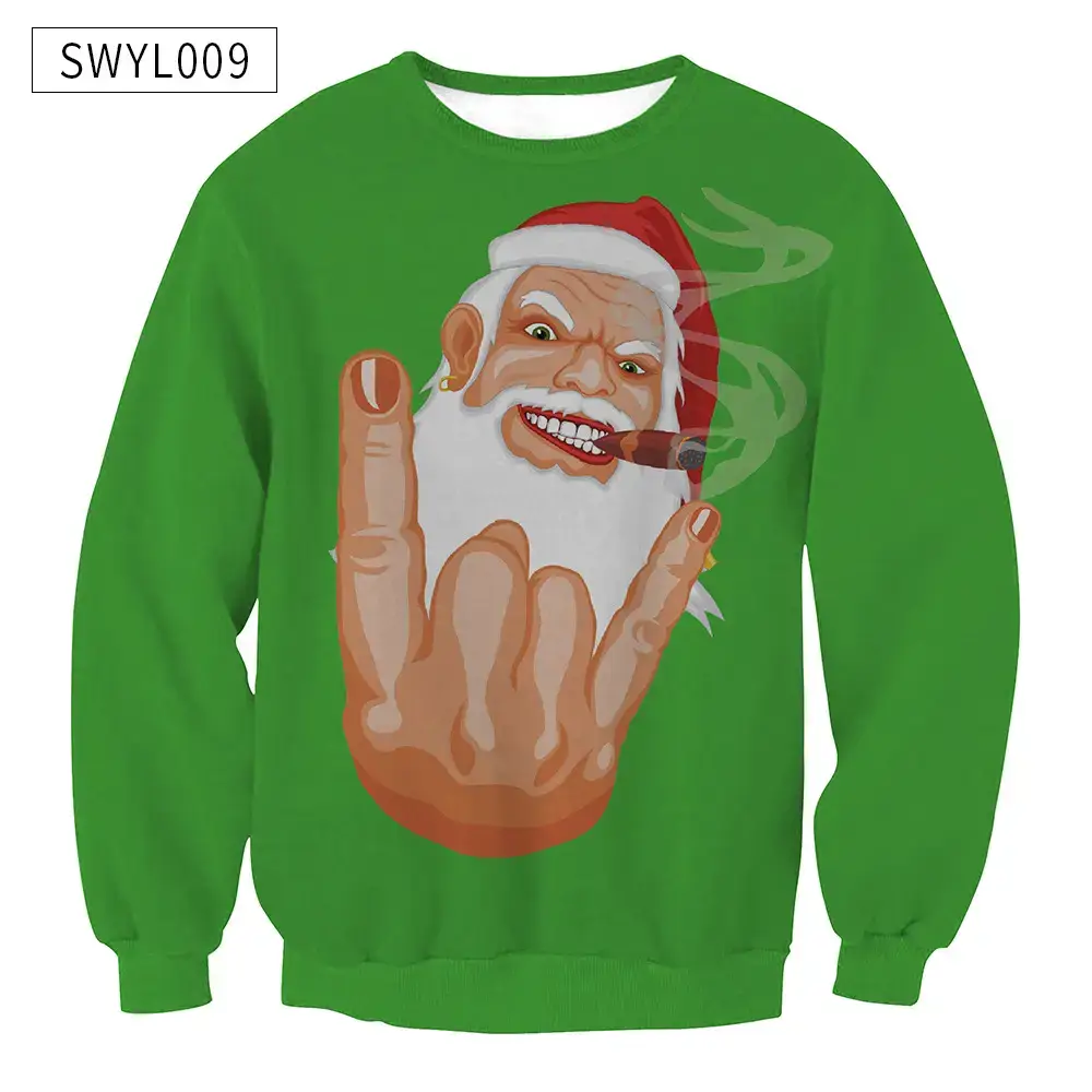 2024 Christmas Digital Printed Sweatshirt Women Plus Size — feature 18