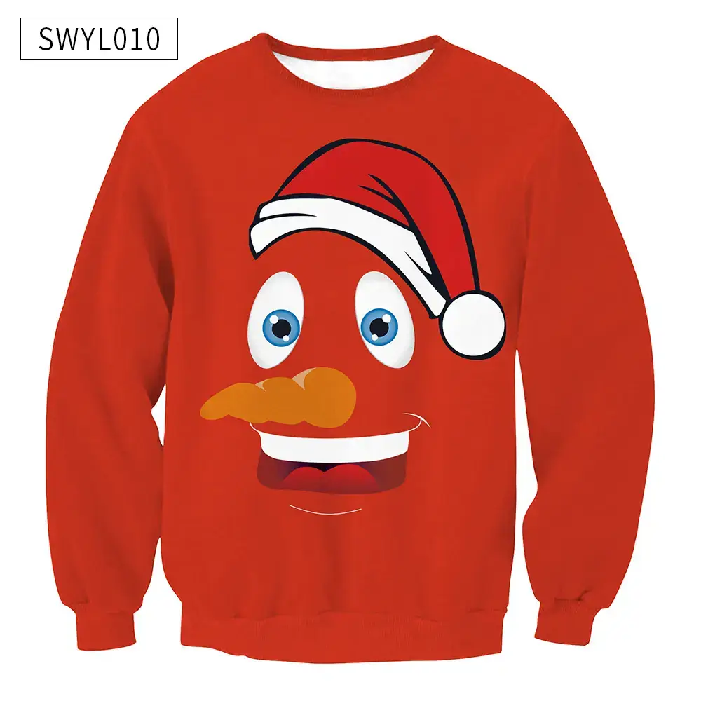 2024 Christmas Digital Printed Sweatshirt Women Plus Size — feature 19