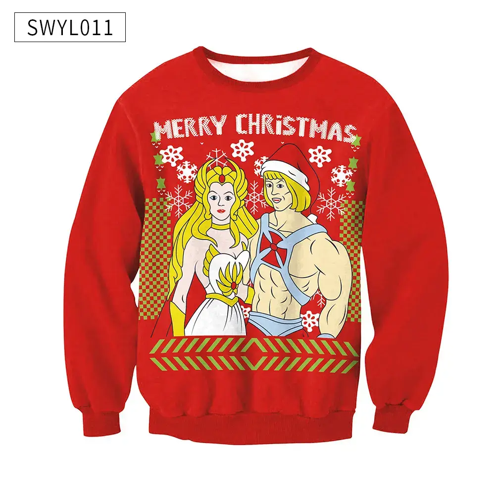 2024 Christmas Digital Printed Sweatshirt Women Plus Size — feature 20