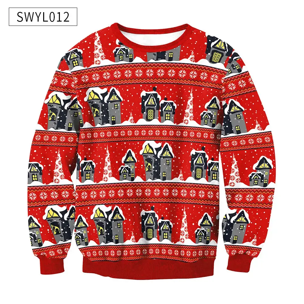 2024 Christmas Digital Printed Sweatshirt Women Plus Size — feature 21