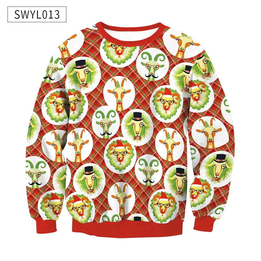 2024 Christmas Digital Printed Sweatshirt Women Plus Size — feature 22