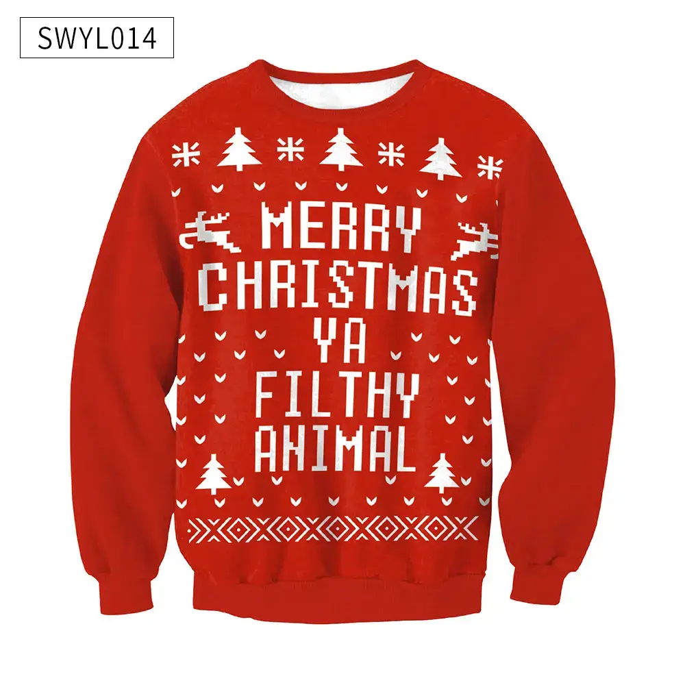 2024 Christmas Digital Printed Sweatshirt Women Plus Size — feature 23