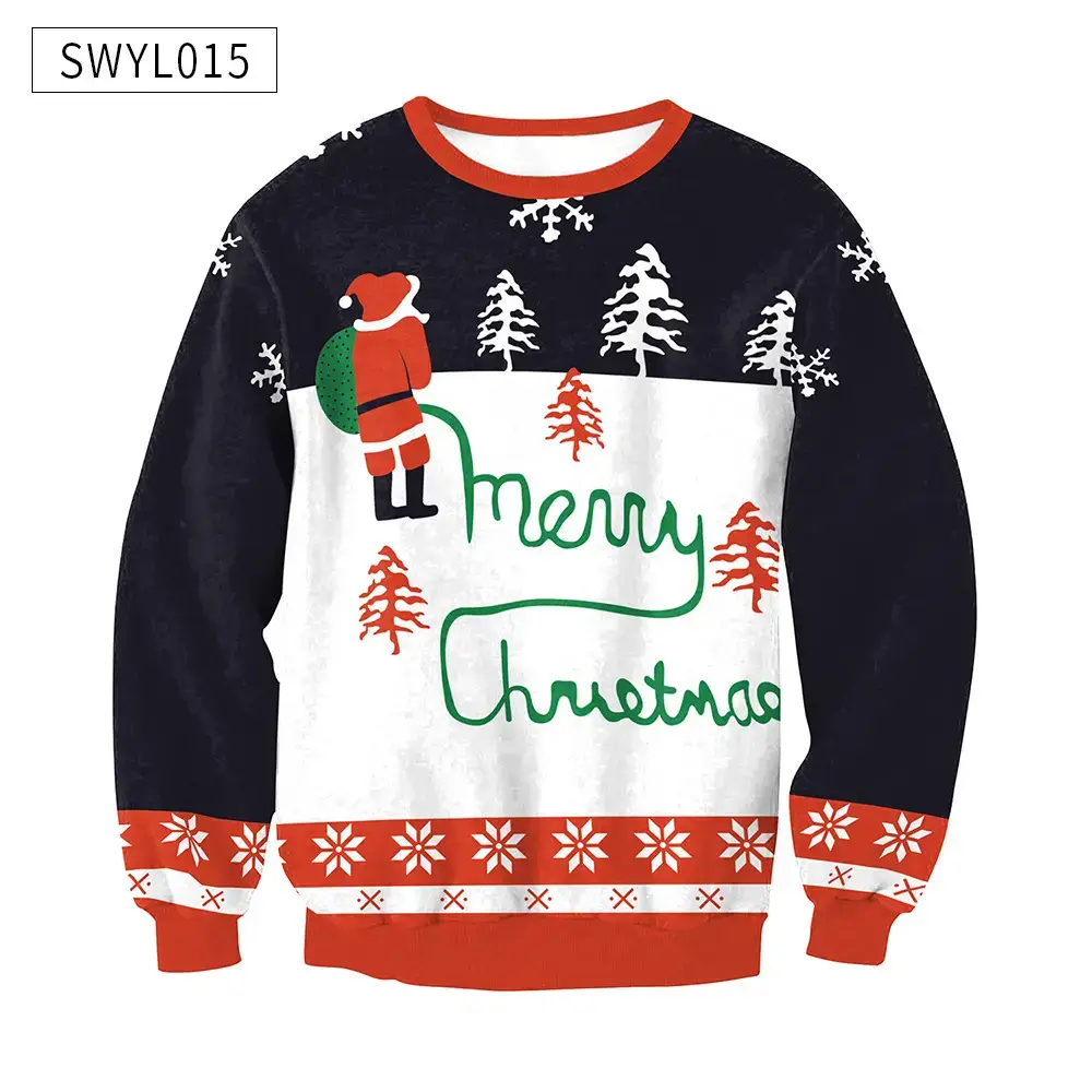 2024 Christmas Digital Printed Sweatshirt Women Plus Size — feature 24