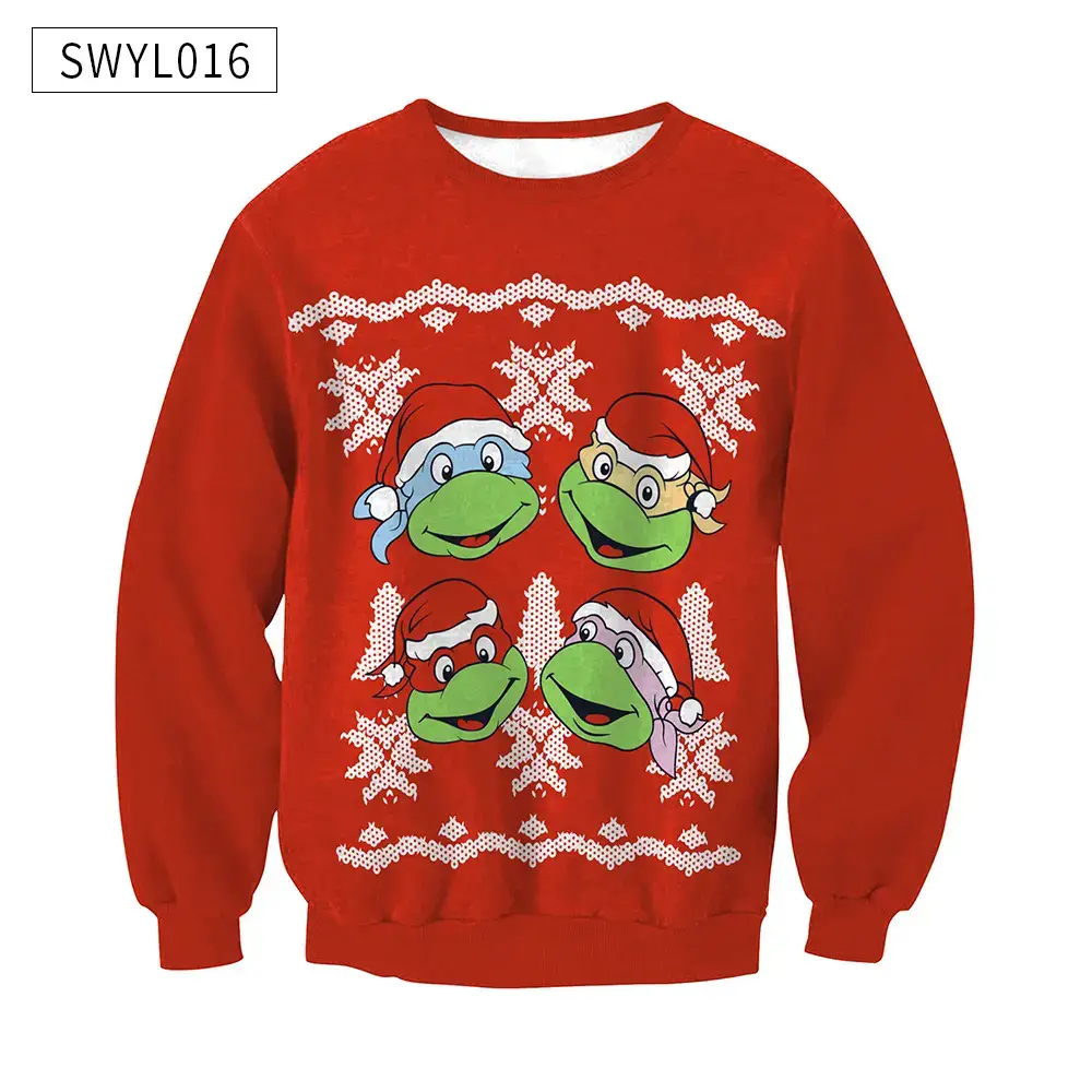 2024 Christmas Digital Printed Sweatshirt Women Plus Size — feature 25