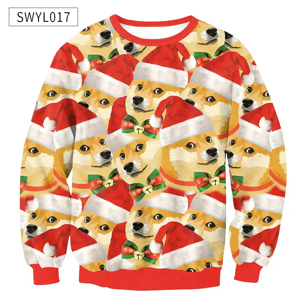 2024 Christmas Digital Printed Sweatshirt Women Plus Size — feature 26