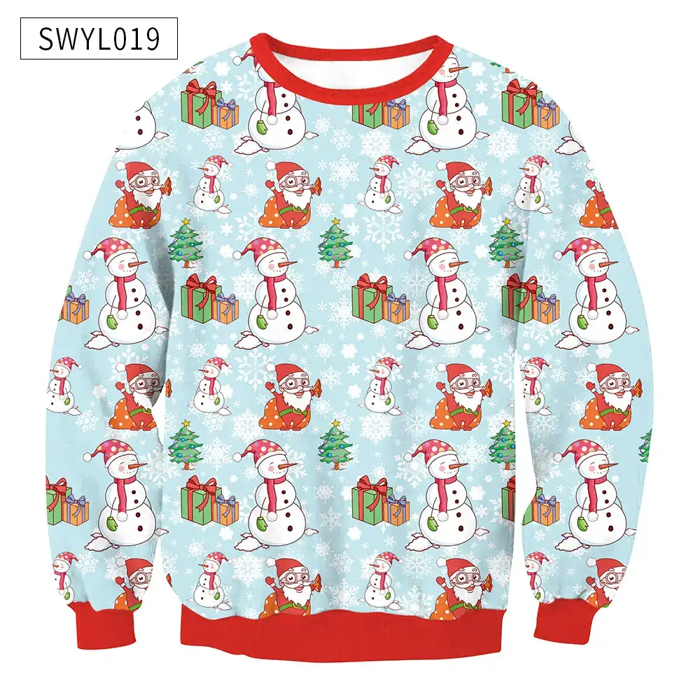 2024 Christmas Digital Printed Sweatshirt Women Plus Size — feature 28