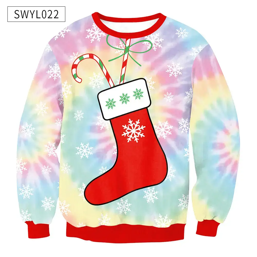 2024 Christmas Digital Printed Sweatshirt Women Plus Size — feature 31
