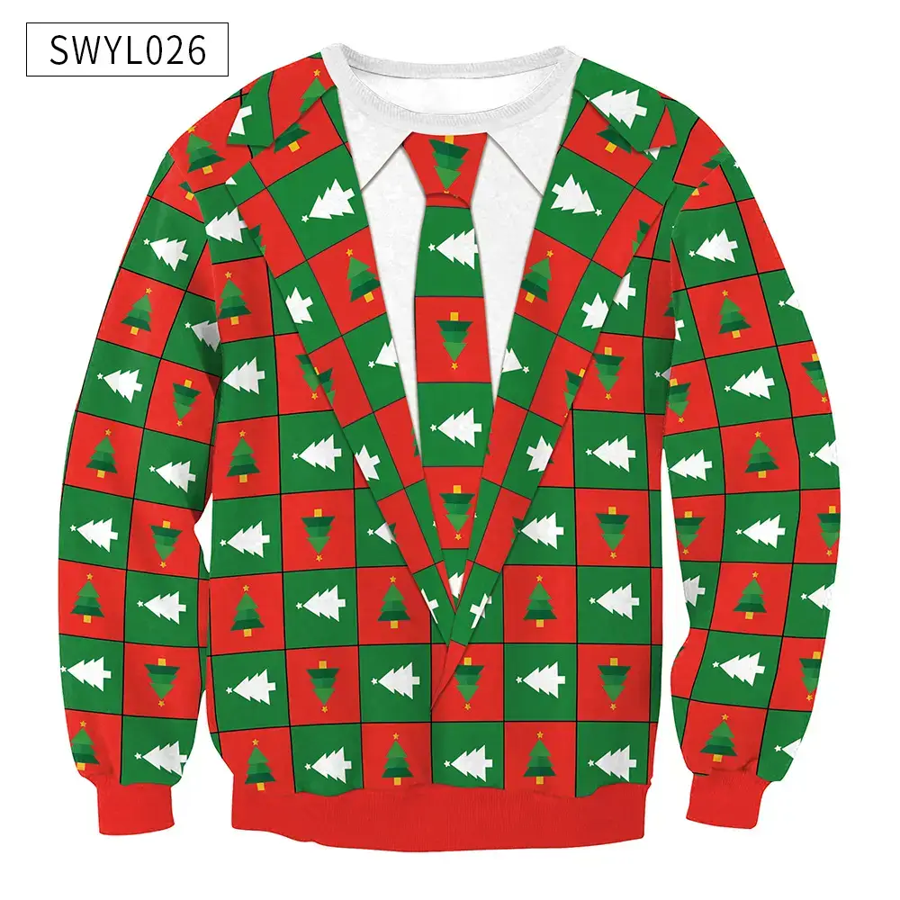 2024 Christmas Digital Printed Sweatshirt Women Plus Size — feature 34