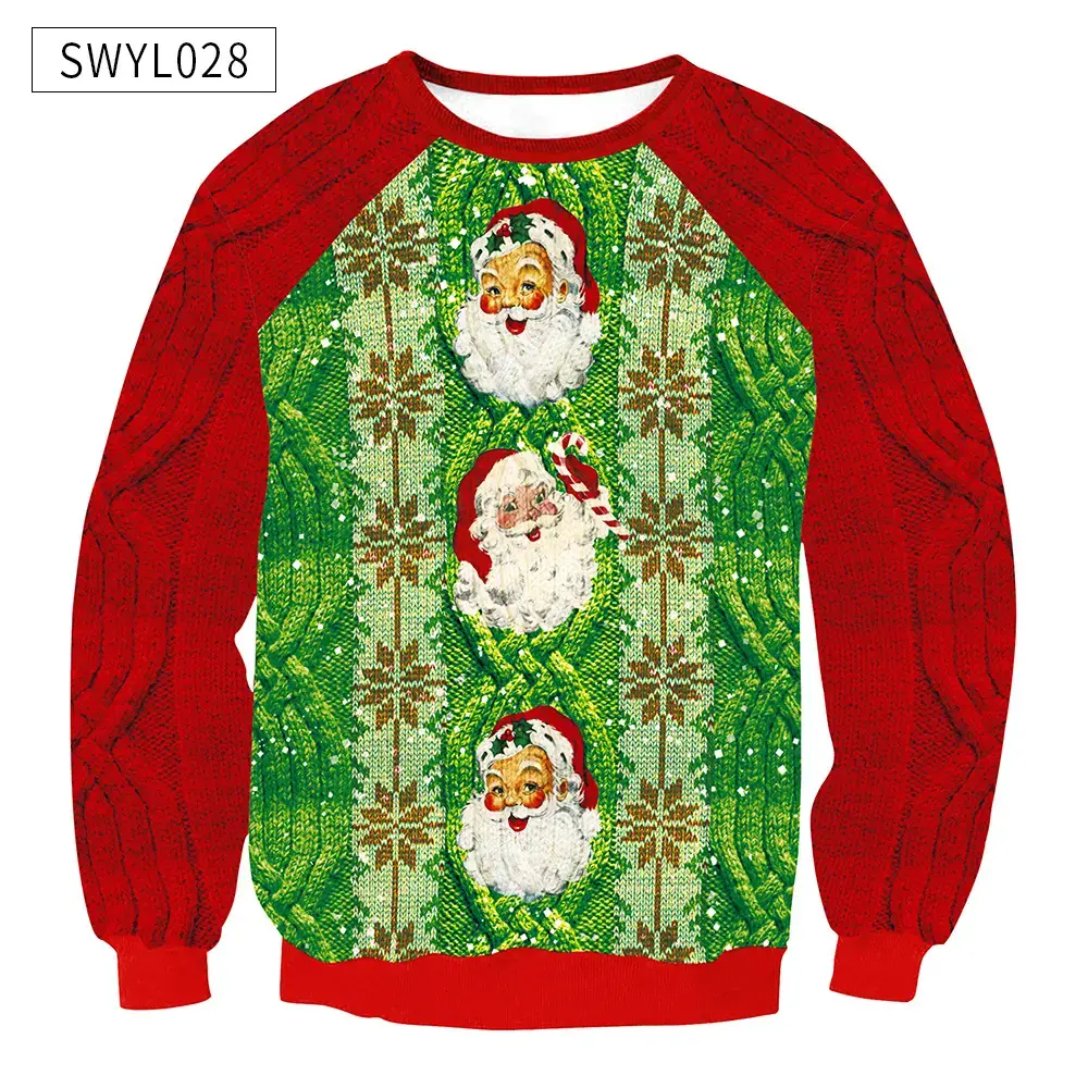 2024 Christmas Digital Printed Sweatshirt Women Plus Size — feature 36