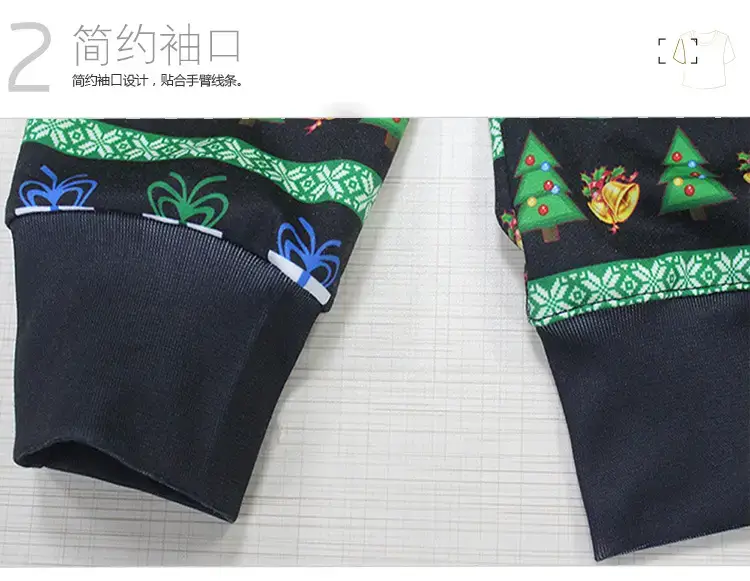 2024 Christmas Digital Printed Sweatshirt Women Plus Size — feature 8