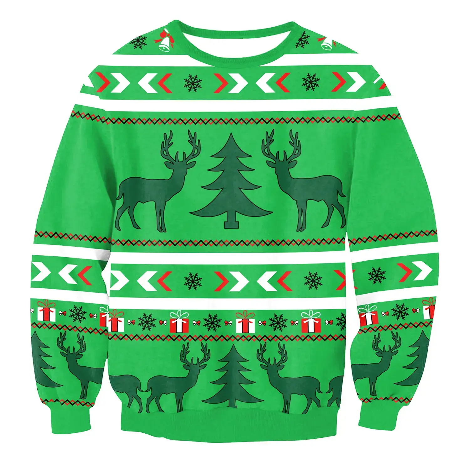 2024 Christmas Digital Printed Sweatshirt Women Plus Size - Image 10