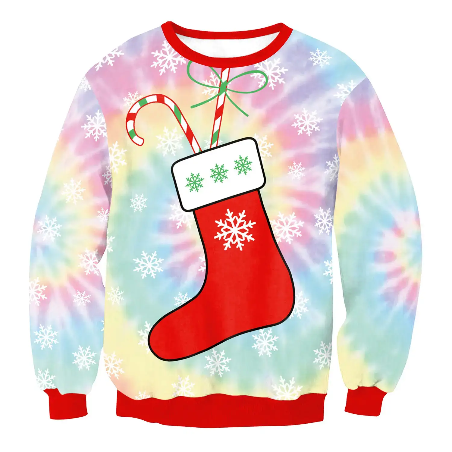 2024 Christmas Digital Printed Sweatshirt Women Plus Size - Image 11