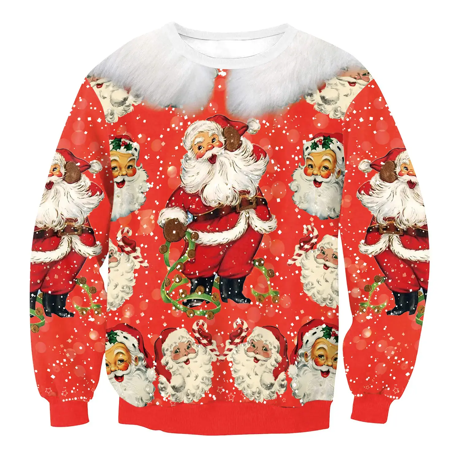 2024 Christmas Digital Printed Sweatshirt Women Plus Size - Image 15
