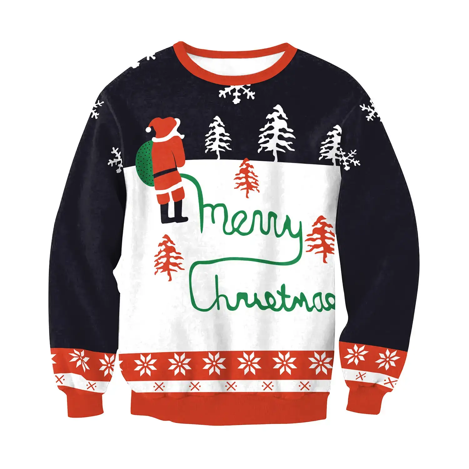 2024 Christmas Digital Printed Sweatshirt Women Plus Size - Image 23