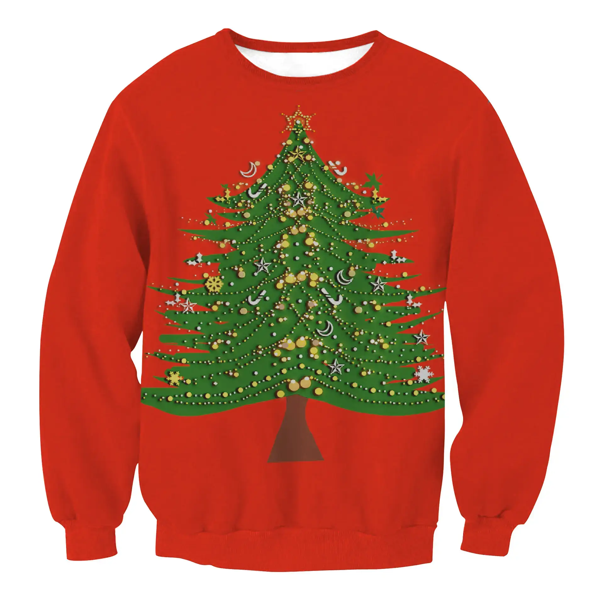 2024 Christmas Digital Printed Sweatshirt Women Plus Size - Image 7