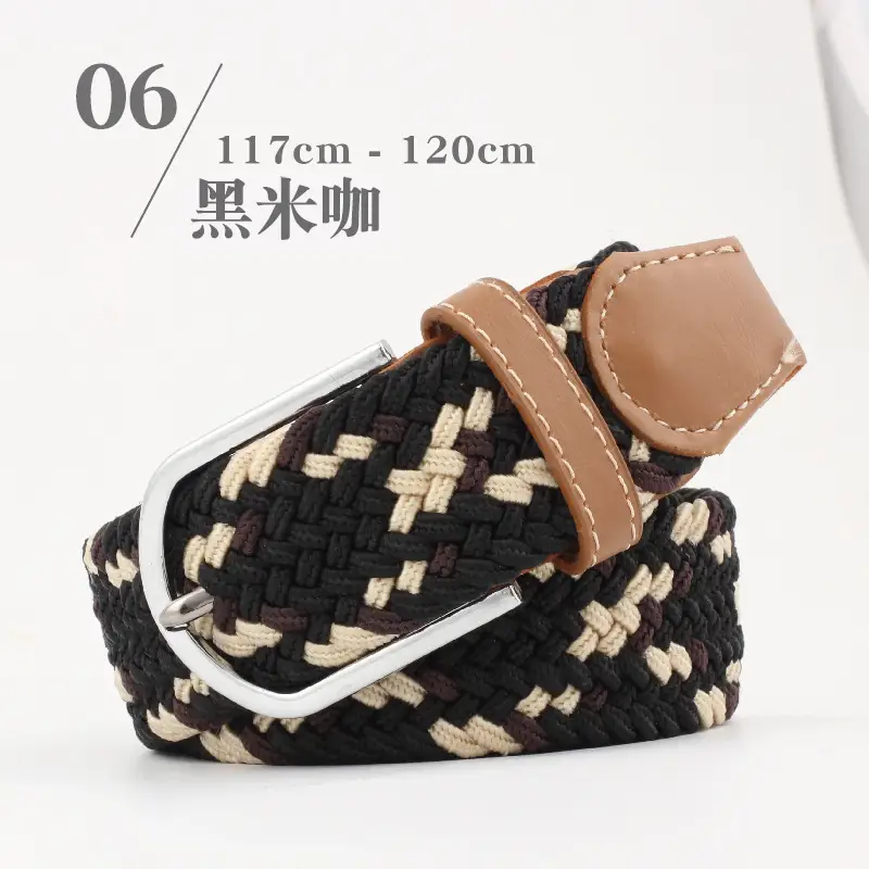 Long Belt for Men Women Canvas Woven Elastic Belt - Image 11