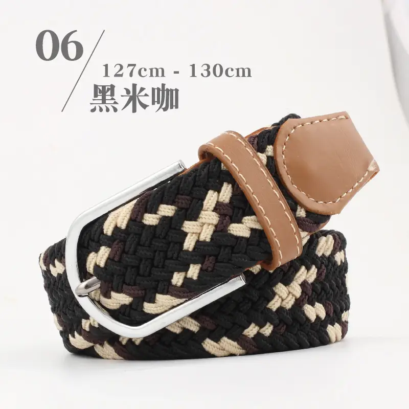Long Belt for Men Women Canvas Woven Elastic Belt - Image 12