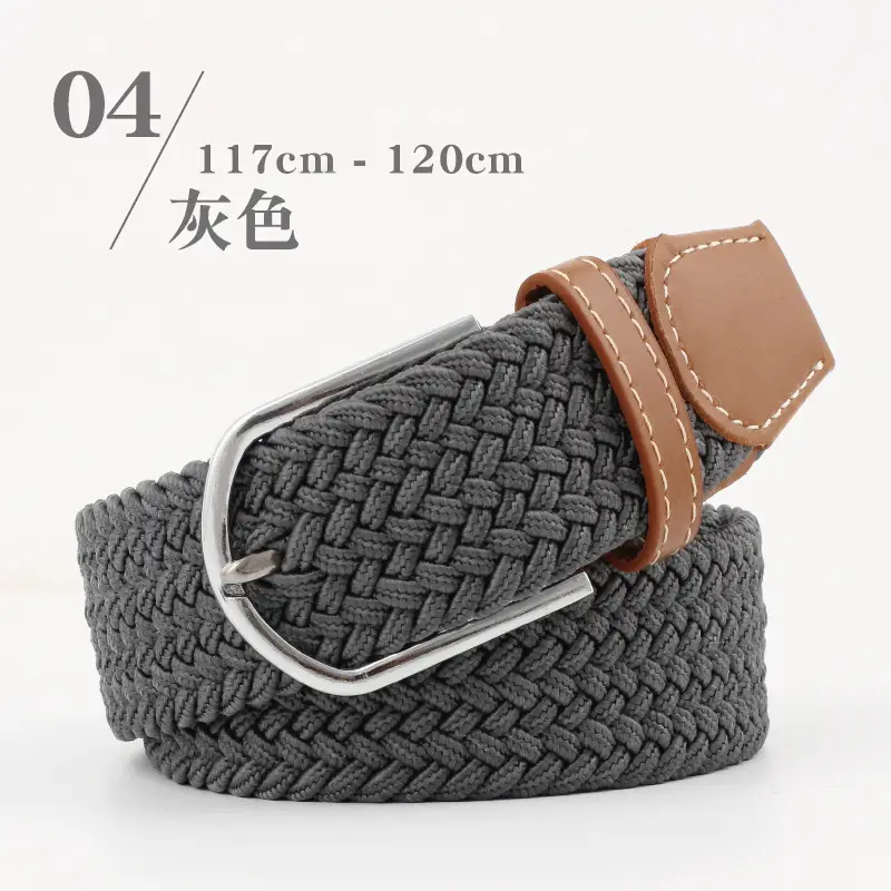 Long Belt for Men Women Canvas Woven Elastic Belt - Image 7