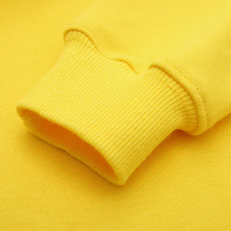 2024 Kids Sweatshirt Set Yellow Solid Color Long Sleeve - Image 14