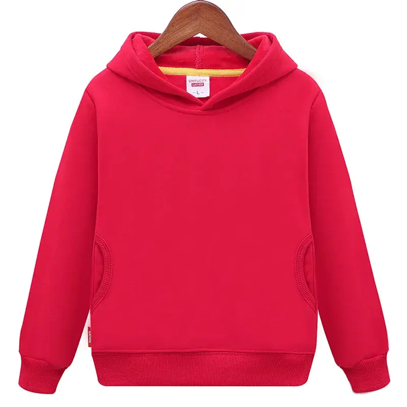 2024 Kids Sweatshirt Set Yellow Solid Color Long Sleeve - Image 3