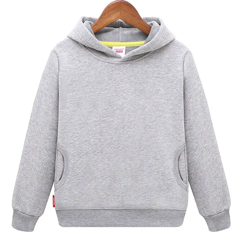2024 Kids Sweatshirt Set Yellow Solid Color Long Sleeve - Image 4