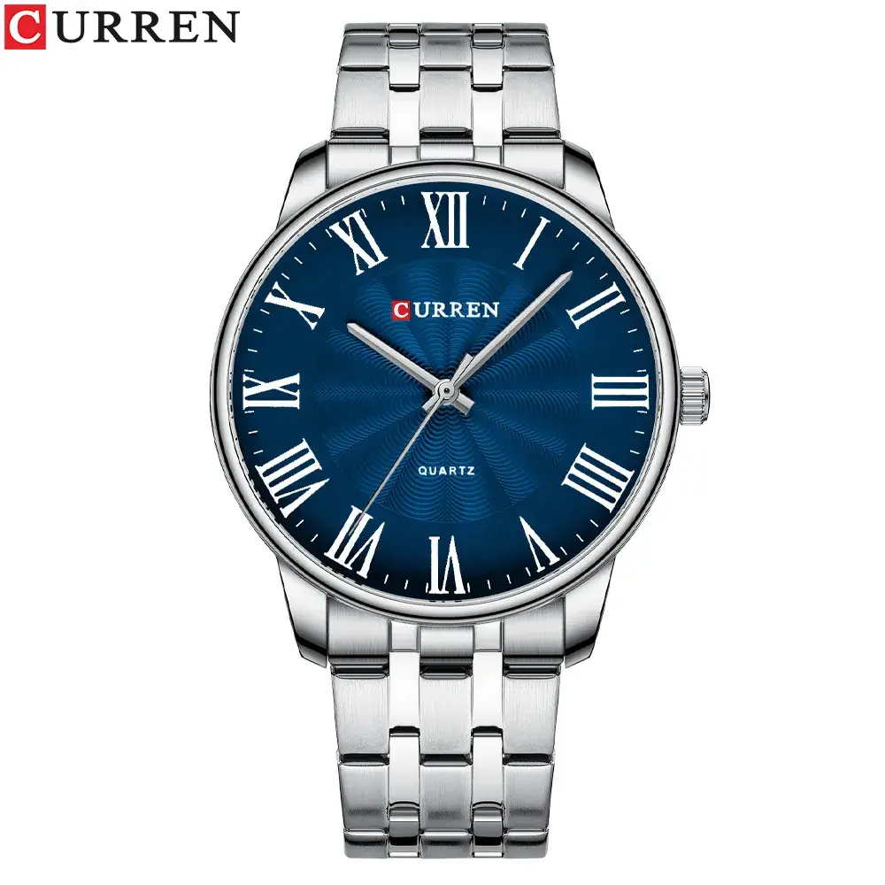 Curren Gold Quartz Men's Watch with Steel Band - Image 11