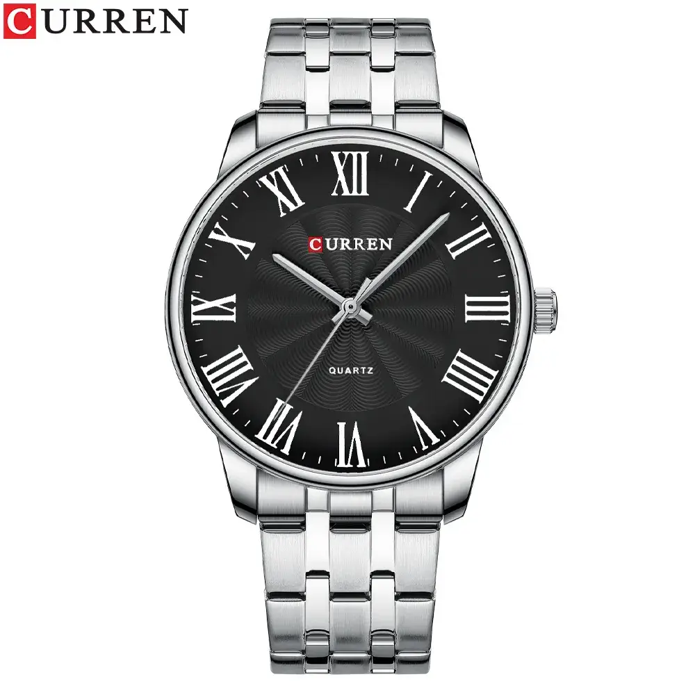 Curren Gold Quartz Men's Watch with Steel Band - Image 3