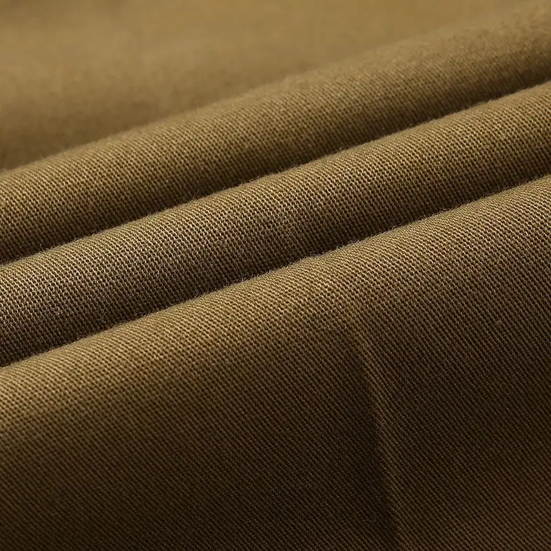 Middle-aged Men's Brown Straight Waist Pants - Image 12