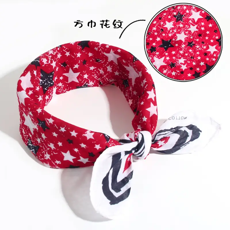 Green Embroidered Korean Style Hair Band with Silk Scarf Design - Image 12