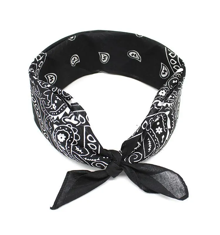 Green Embroidered Korean Style Hair Band with Silk Scarf Design - Image 2