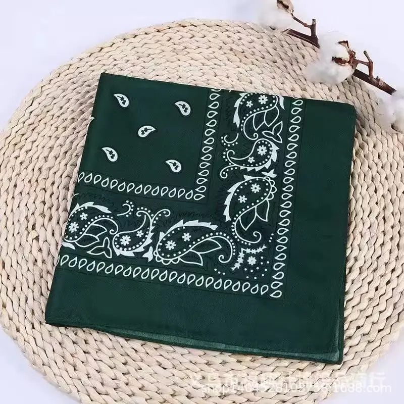 Green Embroidered Korean Style Hair Band with Silk Scarf Design - Image 20