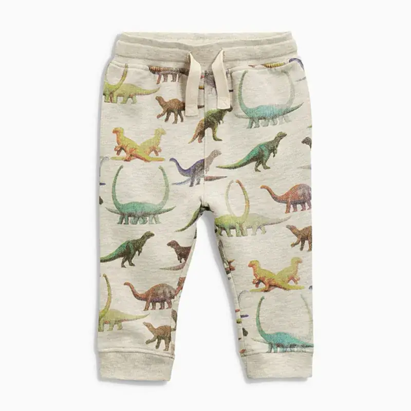 Kids Dinosaur Printed Cotton Pants Boys Autumn Casual - Image 2