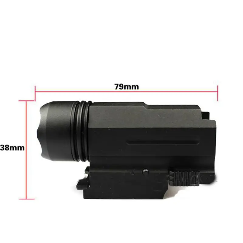 Tactical X100 LED Flashlight 20mm Track Clip - Image 7