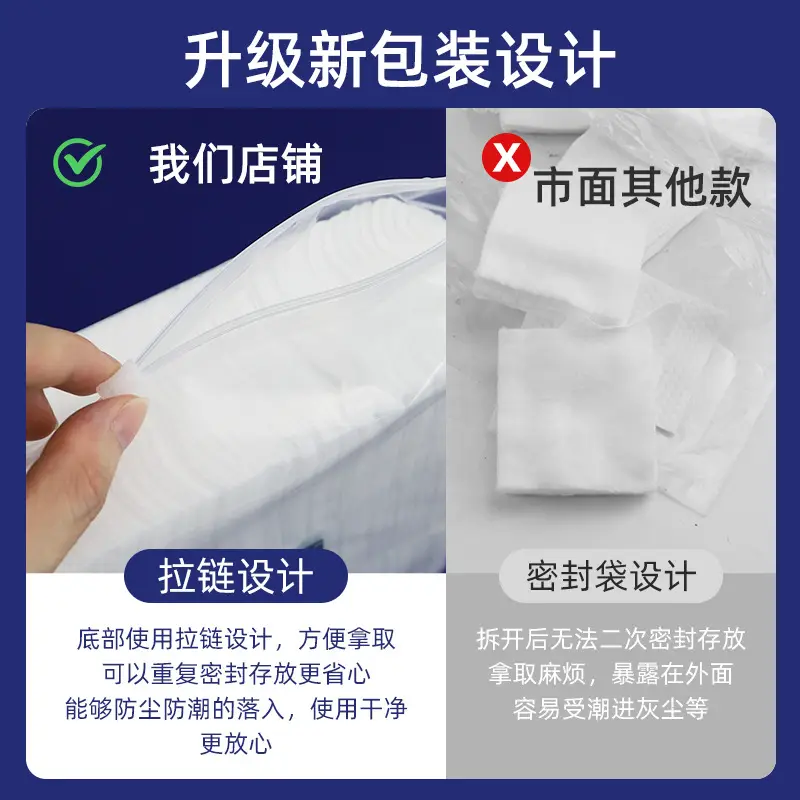 Cotton Tattoo Removal Pads Extra Thick Non-Shedding - Image 3