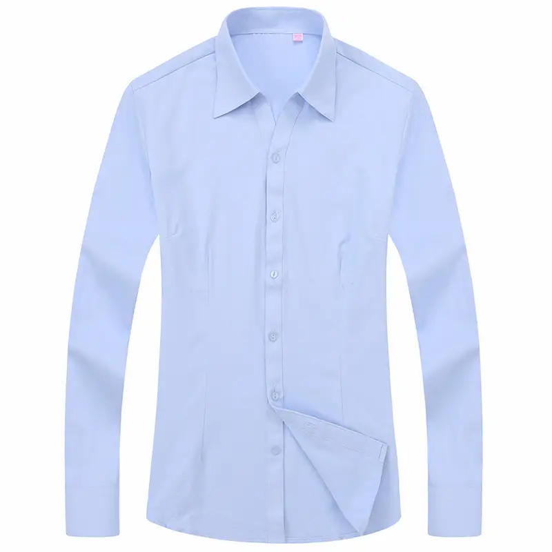 Pink Polo Button Collar Shirt for Women - Image 16