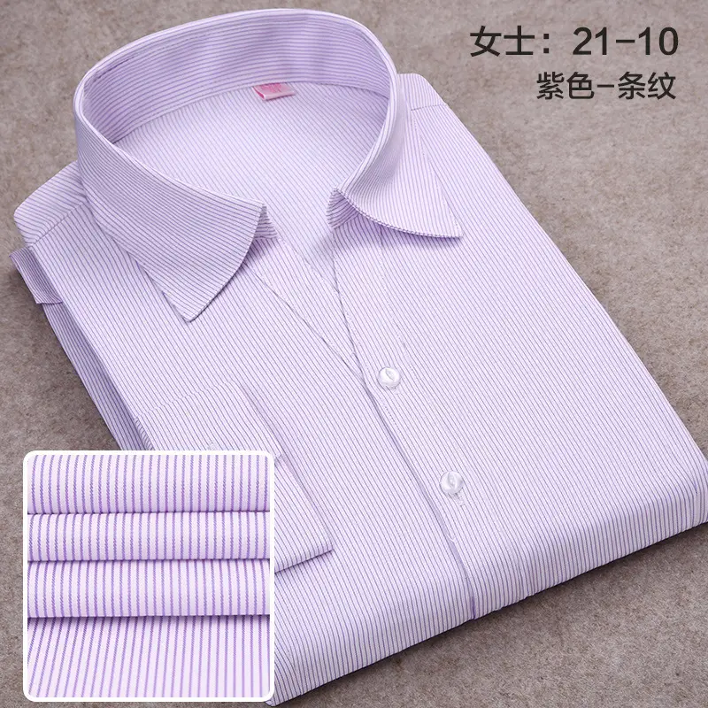 Pink Polo Button Collar Shirt for Women - Image 9