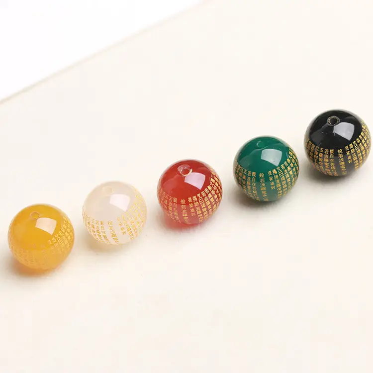 Agate Heart Sutra Beads for Jewelry DIY Wholesale - Image 7