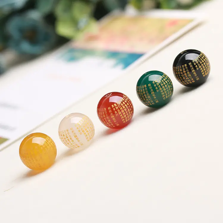 Agate Heart Sutra Beads for Jewelry DIY Wholesale - Image 8